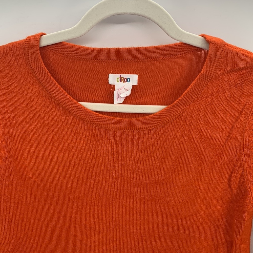 Circo Girl's Orange Sweater Size XL - Picture 3 of 5